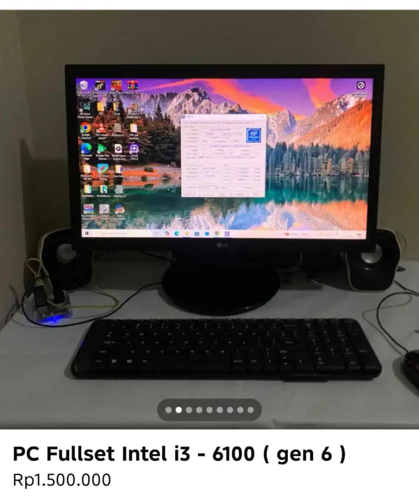 PC fullsett Intel Gen 6 i3-6100 Skylake