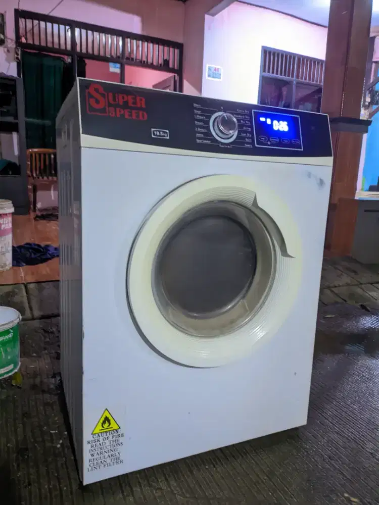 Pengering super speed 10,5kg sudah gas