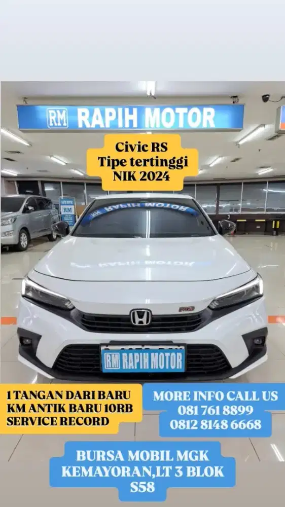 Honda Civic RS turbo 2024 Putih Km10rb