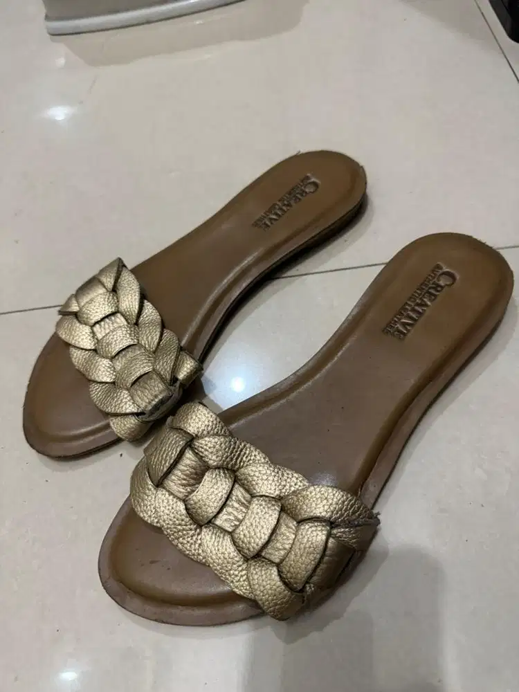 Sendal wanita kulit asli garut