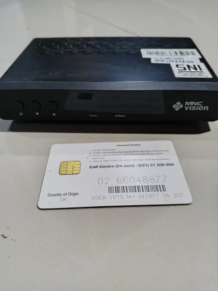 Set Top Box MNC Vision + Kartu Akses