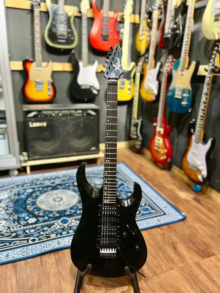 Cort X6 Electric Guitar Black  Made in Indonesia Tahun 2009