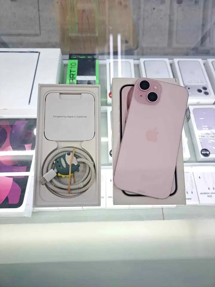 Second IPhone 15 256GB Pink Ex IBOX Mulus Like New Fullset Original