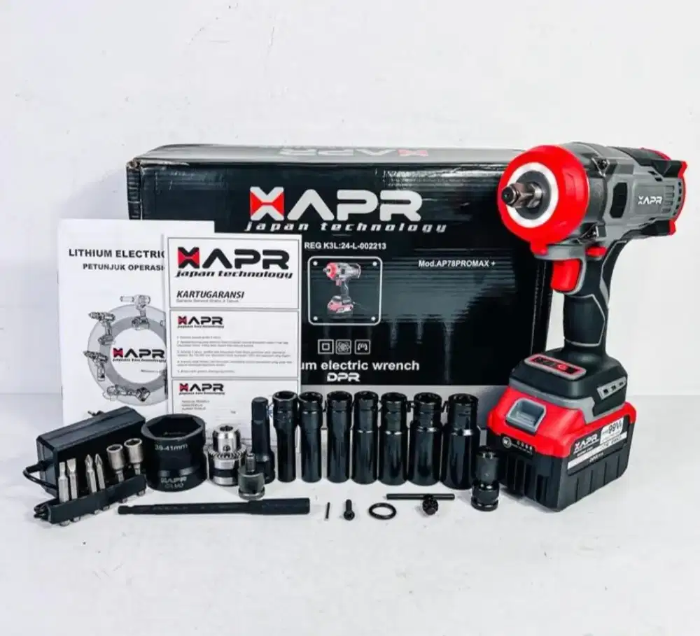 Impact wrench buka baut APR 78promax 1850 NM 1/2 inch fre ongkir