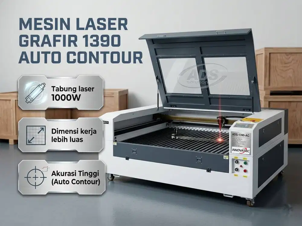 MESIN LASER ENGRAVIR 1390 AUTO CONTOUR TIPE PREMIUM