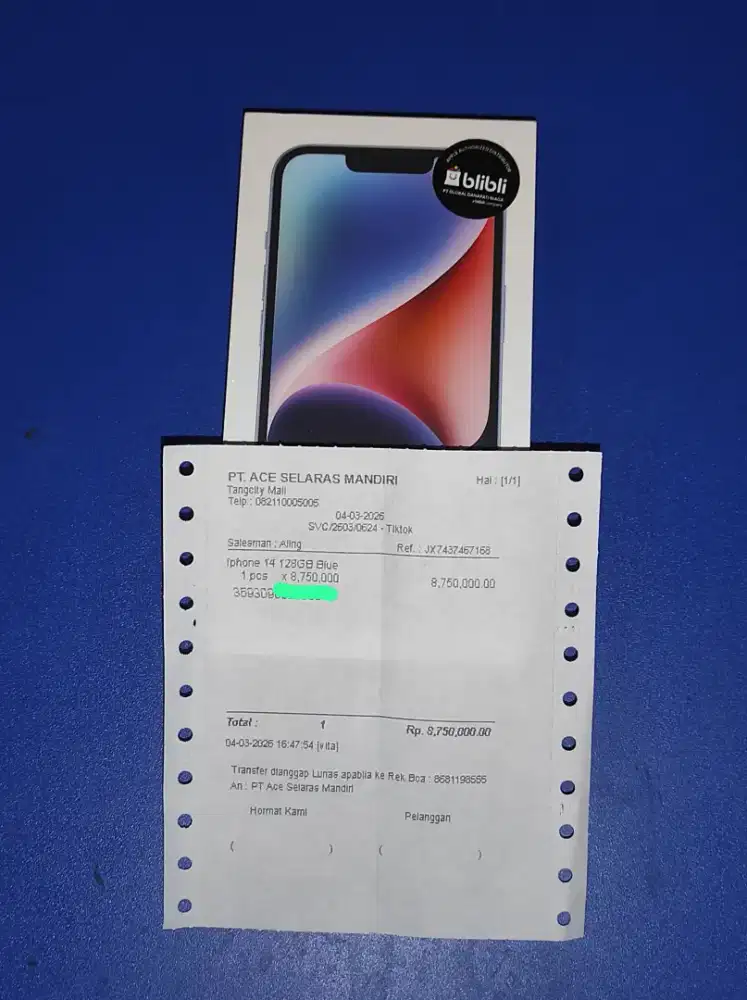 Iphone 14 128 resmi blibli