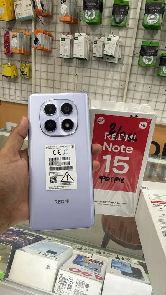 REDMI NOTE 15 RAM 16/256 FULLSET SUPER MULUS BERGARANSI AKTIF,BISA TT