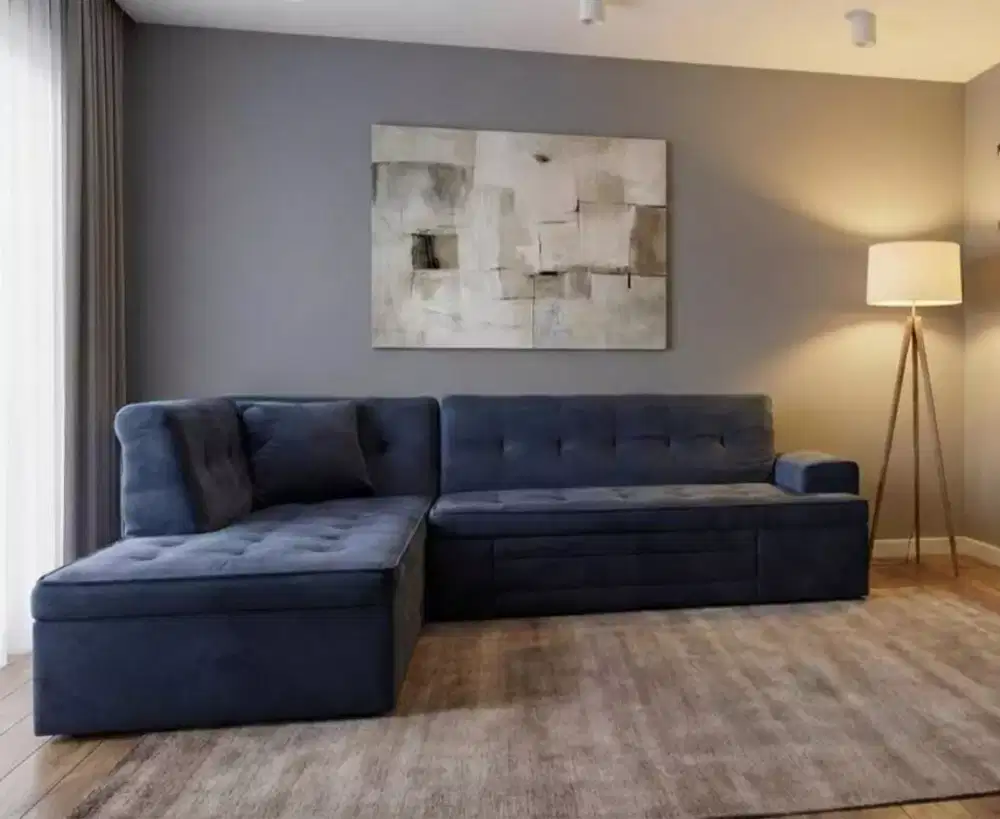 Sofa Sudut L Besar 270x160 – Promo Ramadhan Siap Kirim