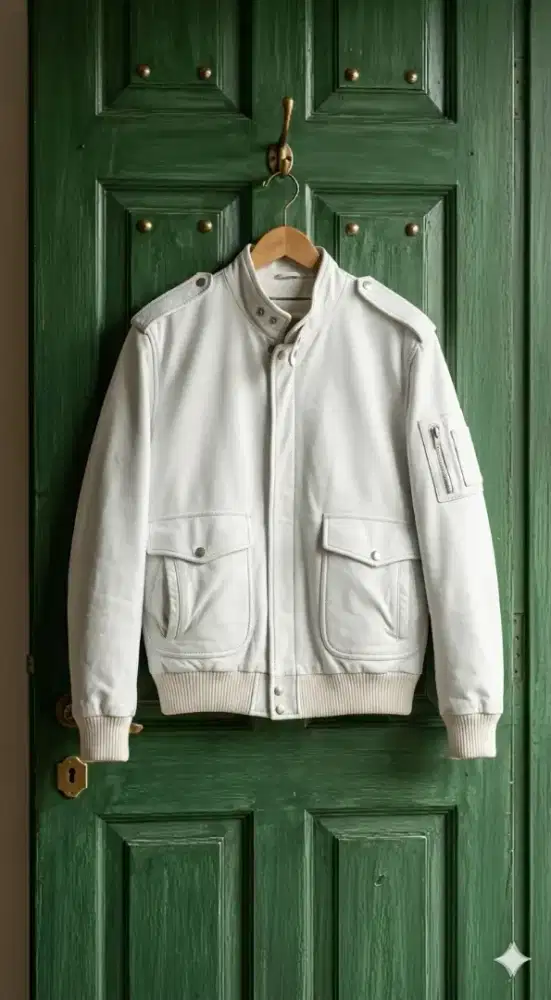 Jaket kulit asli import