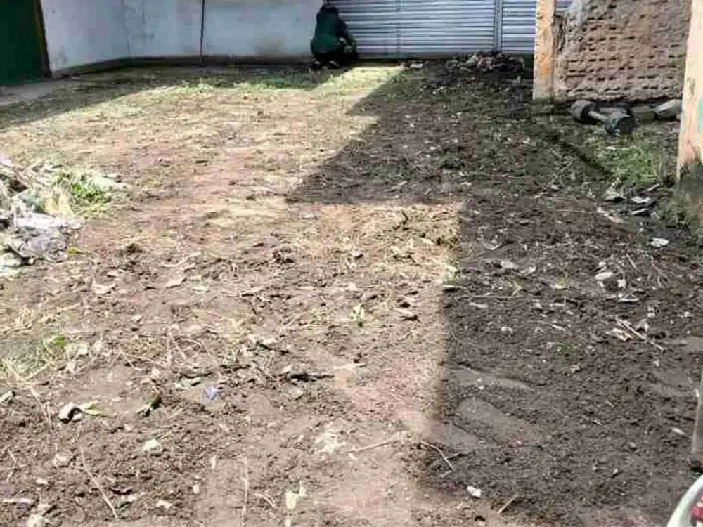 Tanah ex material bonus bangunan pinggir jl raya Kalimulya Depok