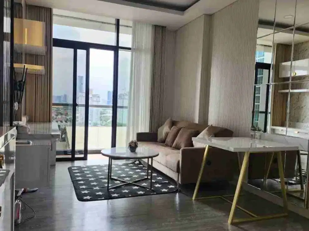 VERTU JUAL RUGI ‼️ Apartemen 1 BR Bukan Studio Full Furnish Area CIPUTRA World Mall