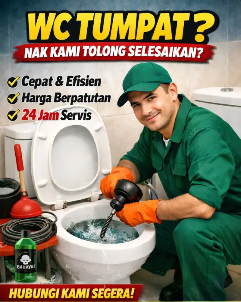 WC TUMPAT SEDOT SAPSITANG WESTAPEL MAMPET SALURAN AIR SUMBAT