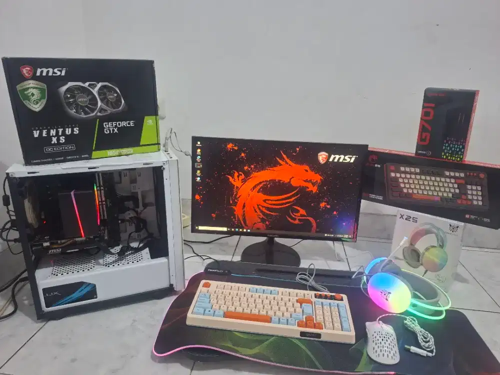 Pc Murah Pc Gaming Pc Fullset core i5 gen 9 GTX 1650 SUPER no rx 6600
