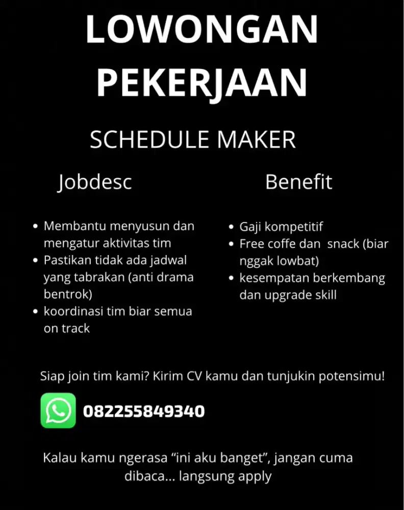 Kantor saya lagi buka loker