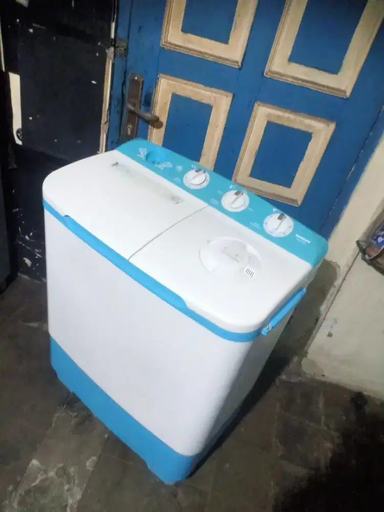 Jual mesin cuci Sanken kapasitas 7kg pncucian pngering kencang diantar