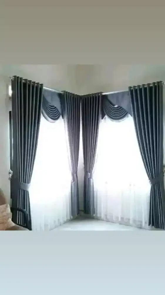 Gorden custom jendela dan pintu sesuai interior ruangan