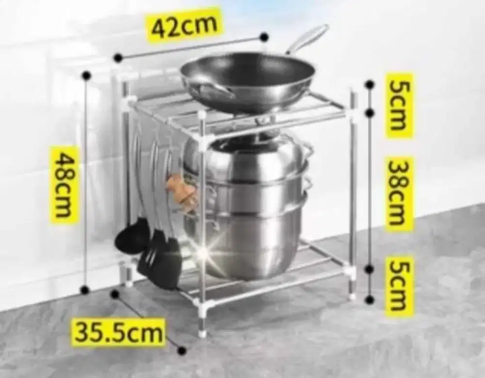 Rak besi rak serbaguna