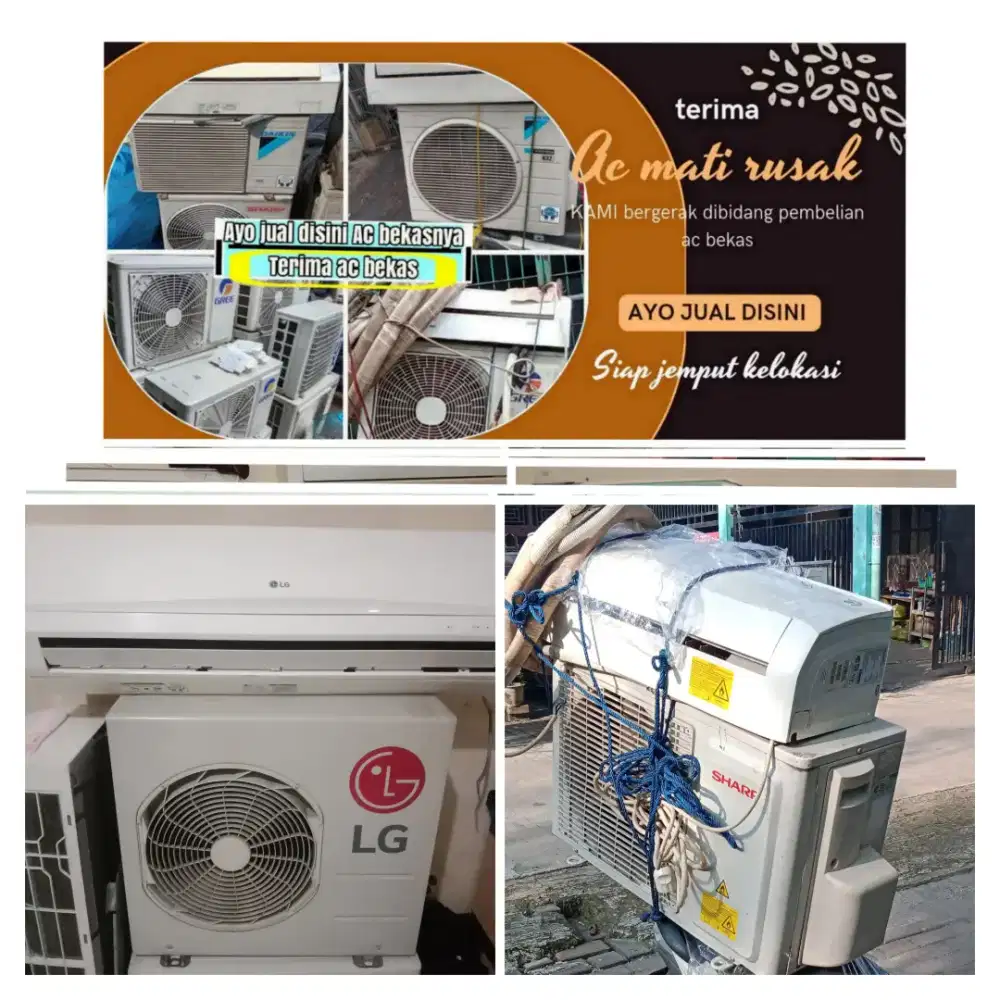 Terima ac bekas rusak