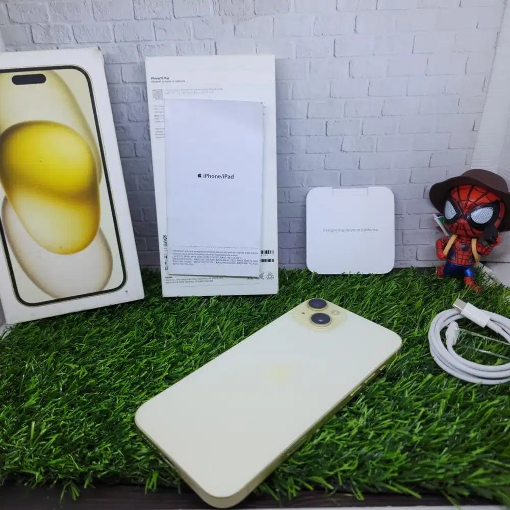 Iphone 15 plus ibox 256gb yellow fullset original
