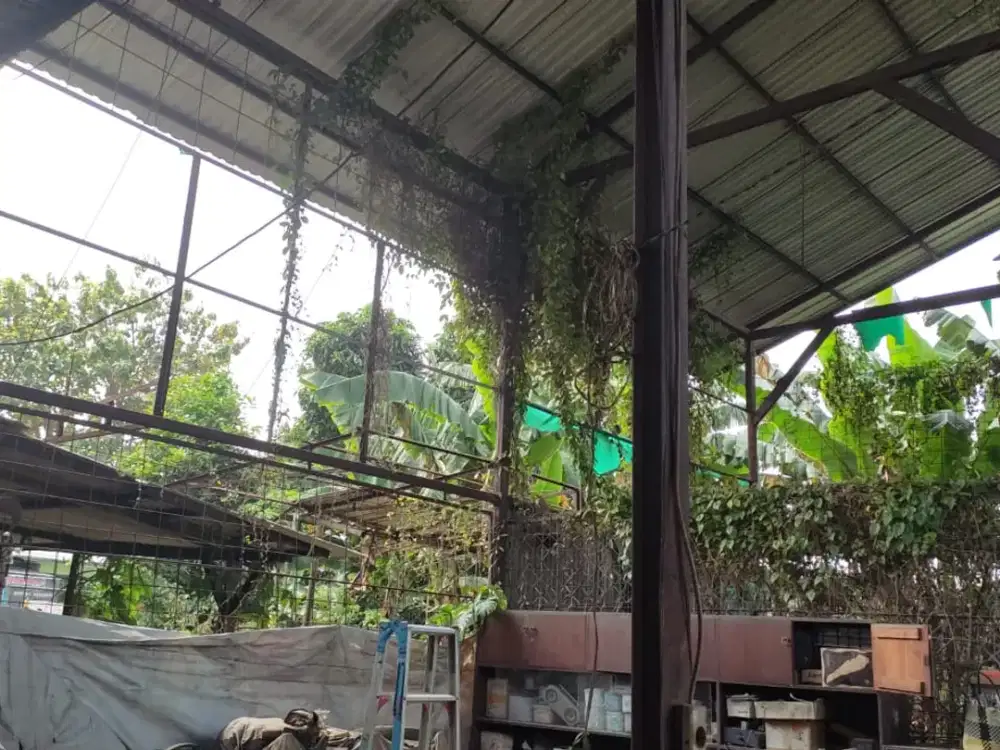 Murah Tanah & Gudang Terbuka 1176m Eks Bengkel di Pangongan, Tangerang Serdang Kulon *l1154bs