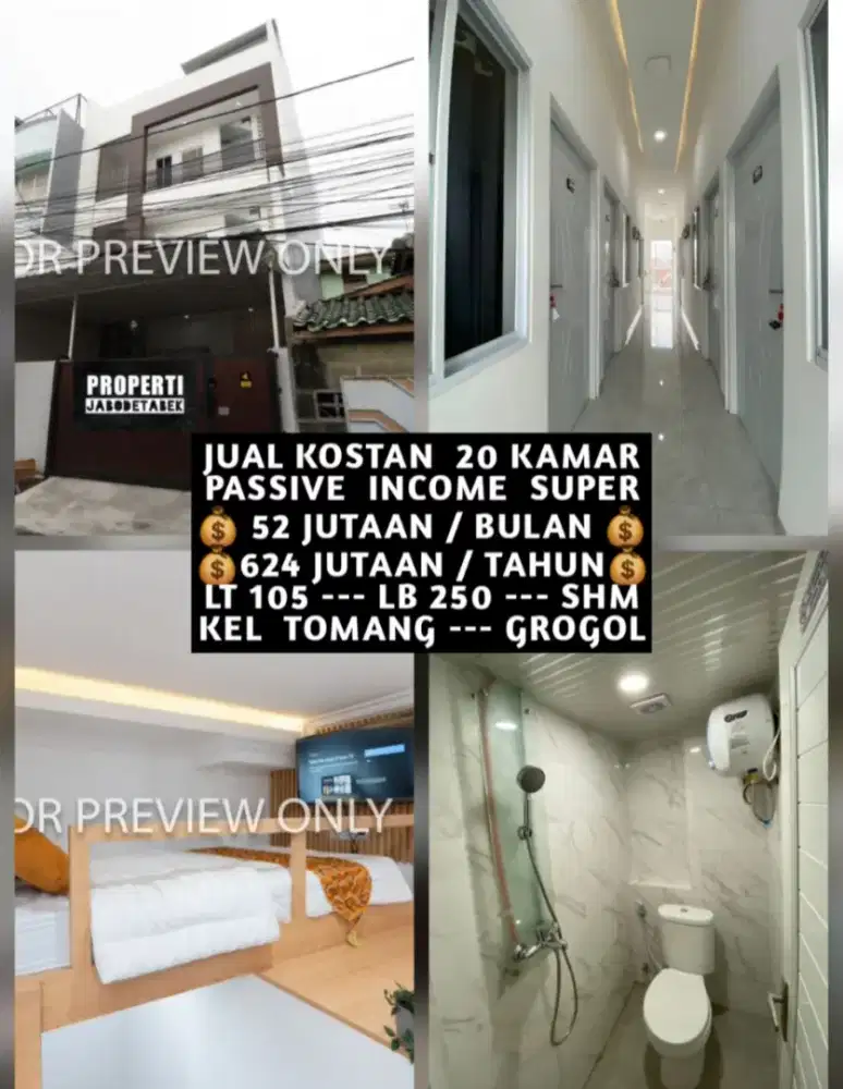 JUAL KOST KOSAN KOSTAN TOMANG GROGOL PETAMBURAN