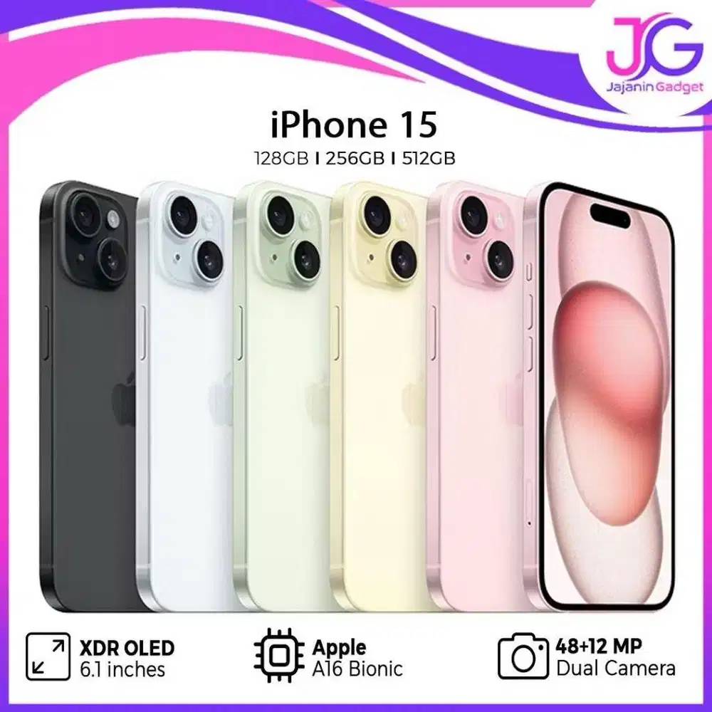 BARU IPHONE 15 128 GB PINK