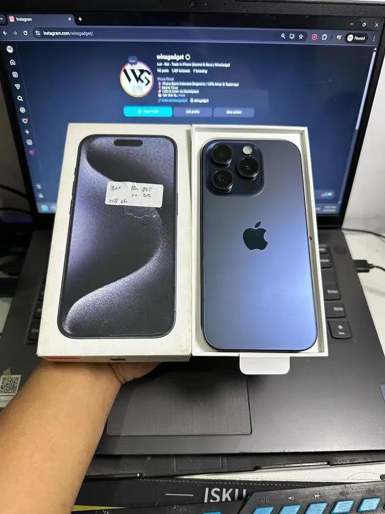 iPhone 15 Pro 128gb ibox - Fullset Ori