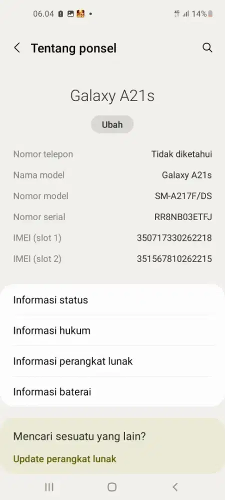Ss galaxy a21s. 6/128