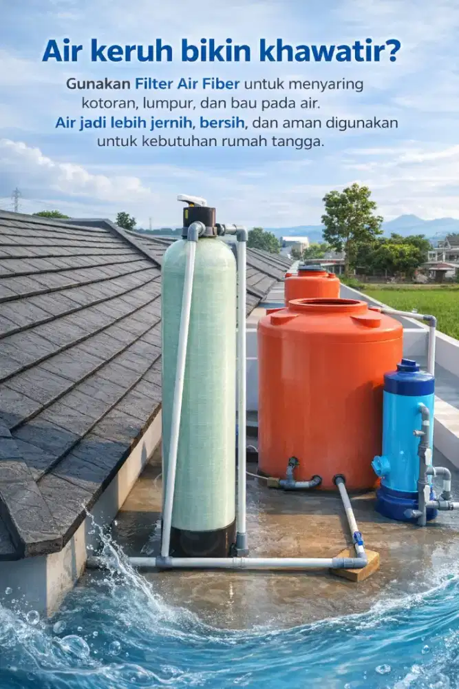 Filter Air Fiber Mudah Dipasang dan Digunakan