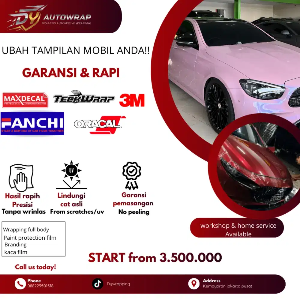 Wrapping sticker ppf