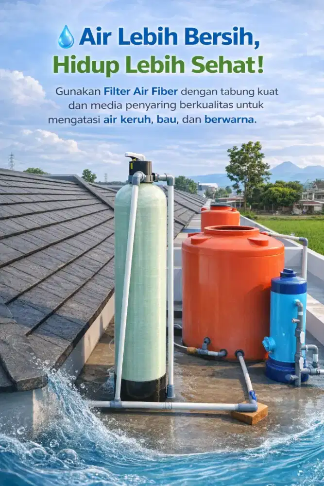 Filter Air Fiber Sistem Filtrasi Modern
