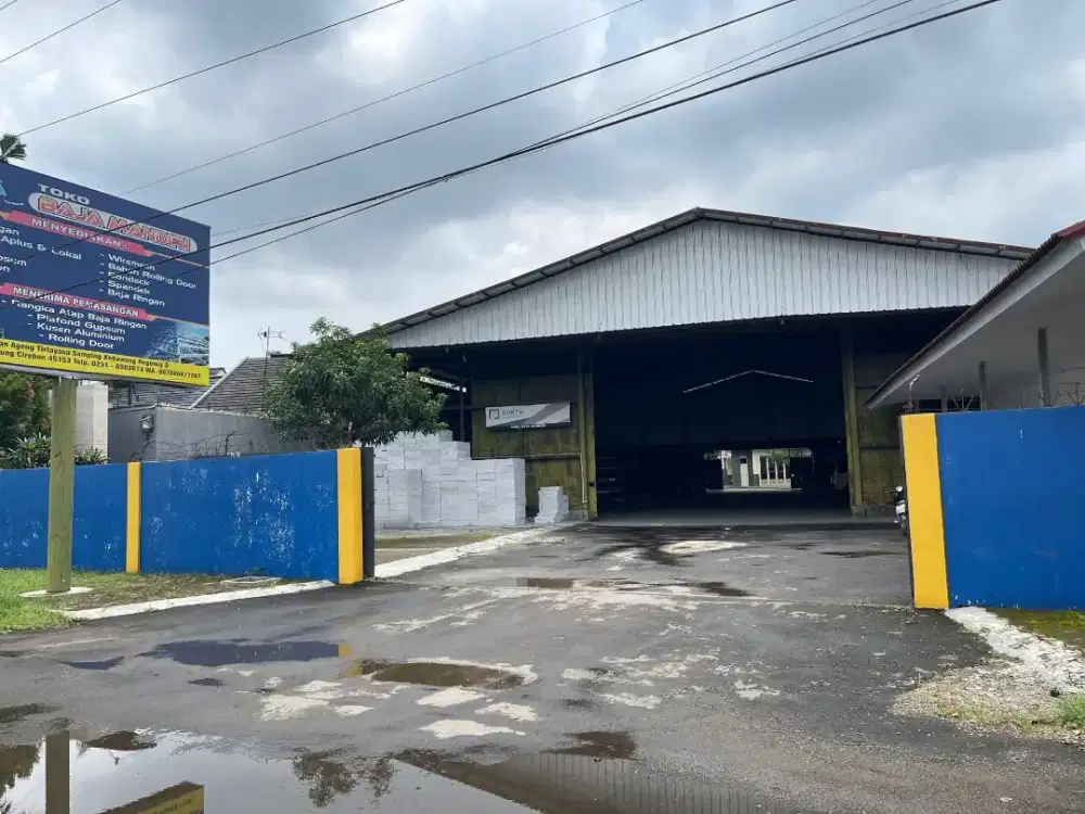 Dijual Gudang Cirebon Jawa Barat Luas 2,617 m² SHM Siap Kontainer 40ft