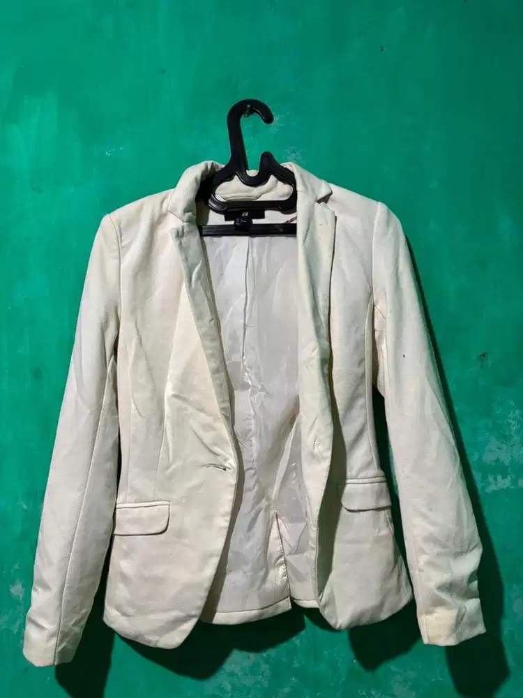 Blazer H&M White Size L