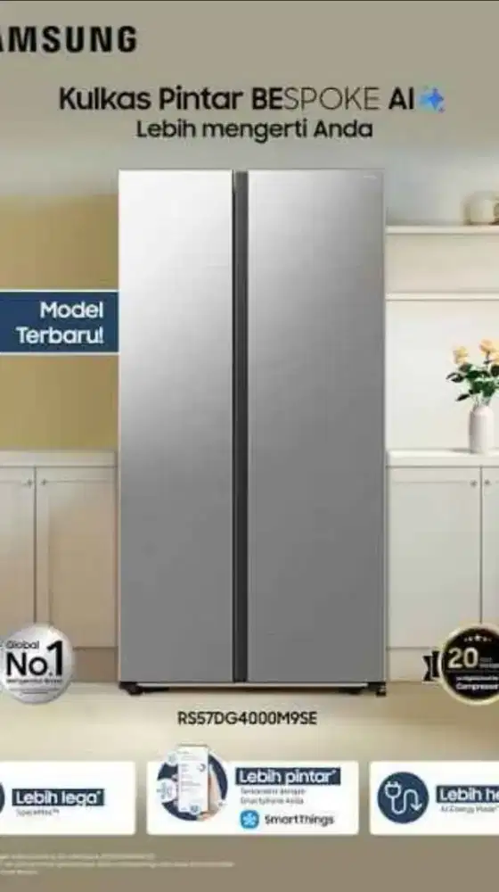 SIDE BY SIDE SAMSUNG BESPOKE NEW