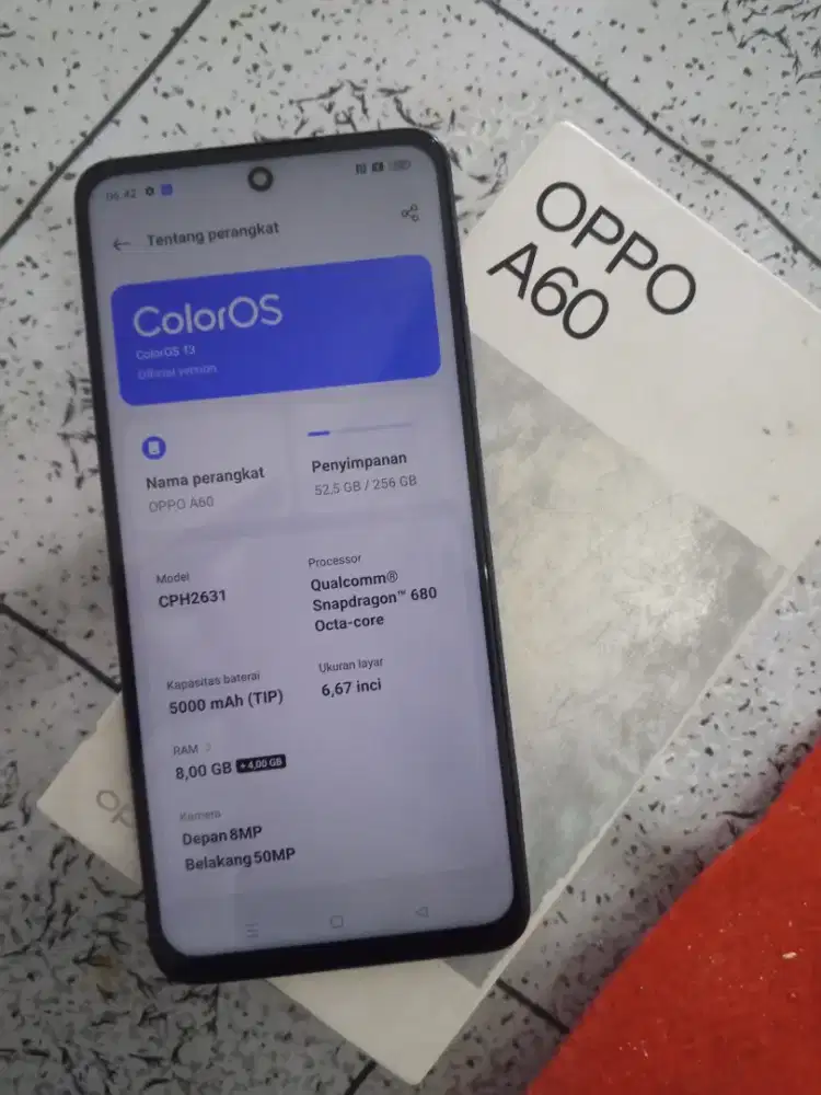 Oppo A60 8+4/256 Fullset
