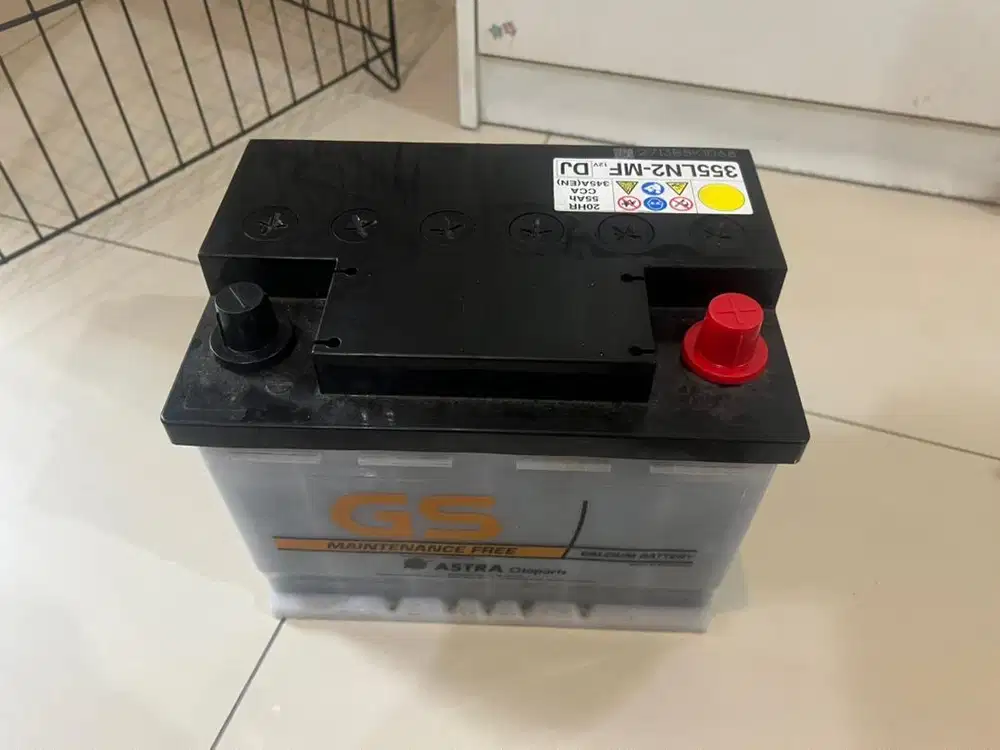 Jual aki GS astra 355 LN2 MF. 55 ampere.