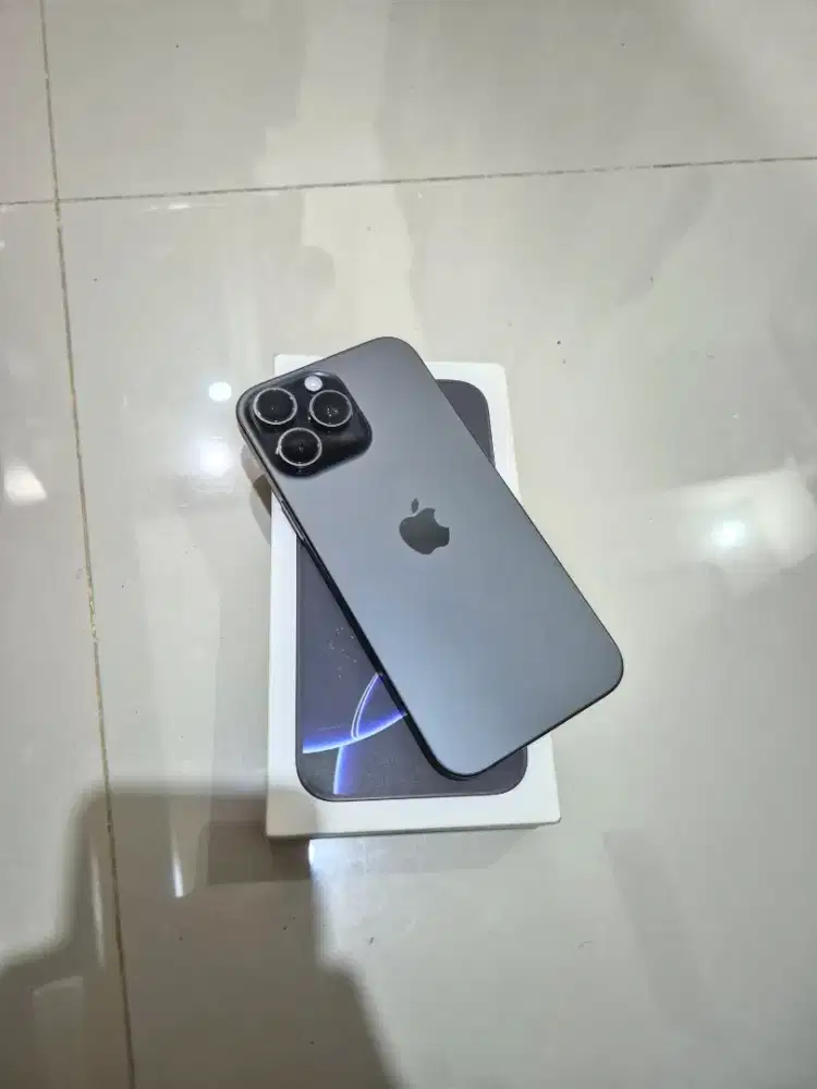 iphone 16 pro max 256gb black lengkap like new