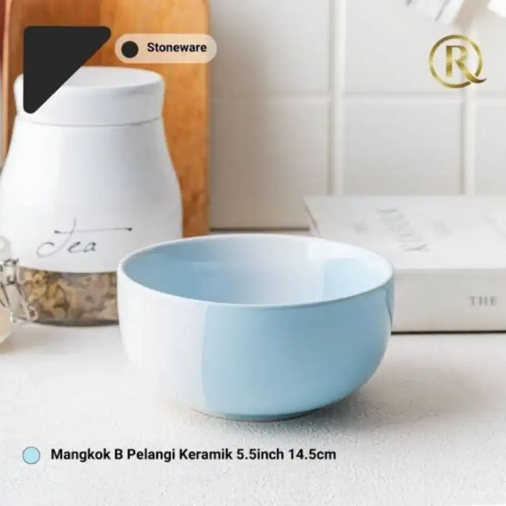Mangkok Keramik Mie Ayam Bakso Two Tone 6 in 14,5cm Stoneware