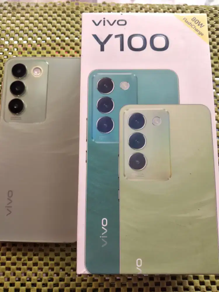 Vivo y 100 ram8+ rom256 mulus fullset original cesan cepat 80watt