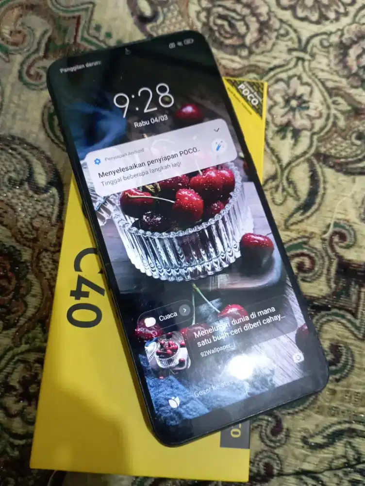 Poco c40.. 3/32.. fulset retak tipis murraah ja