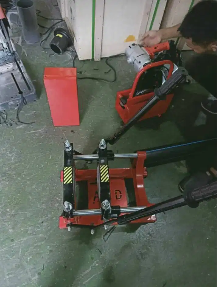 Alat Mesin Las Type Dorong 250mm Manual Butt Fusion