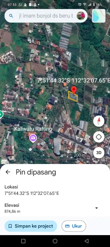 Dijual Tanah strategis untuk villa, view kota batu & gunung arjuna