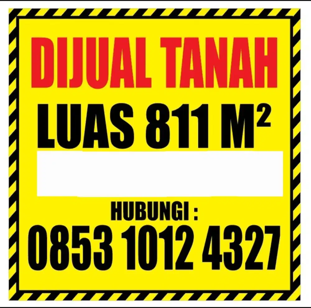 Di Jual Tanah seluas 811 m2