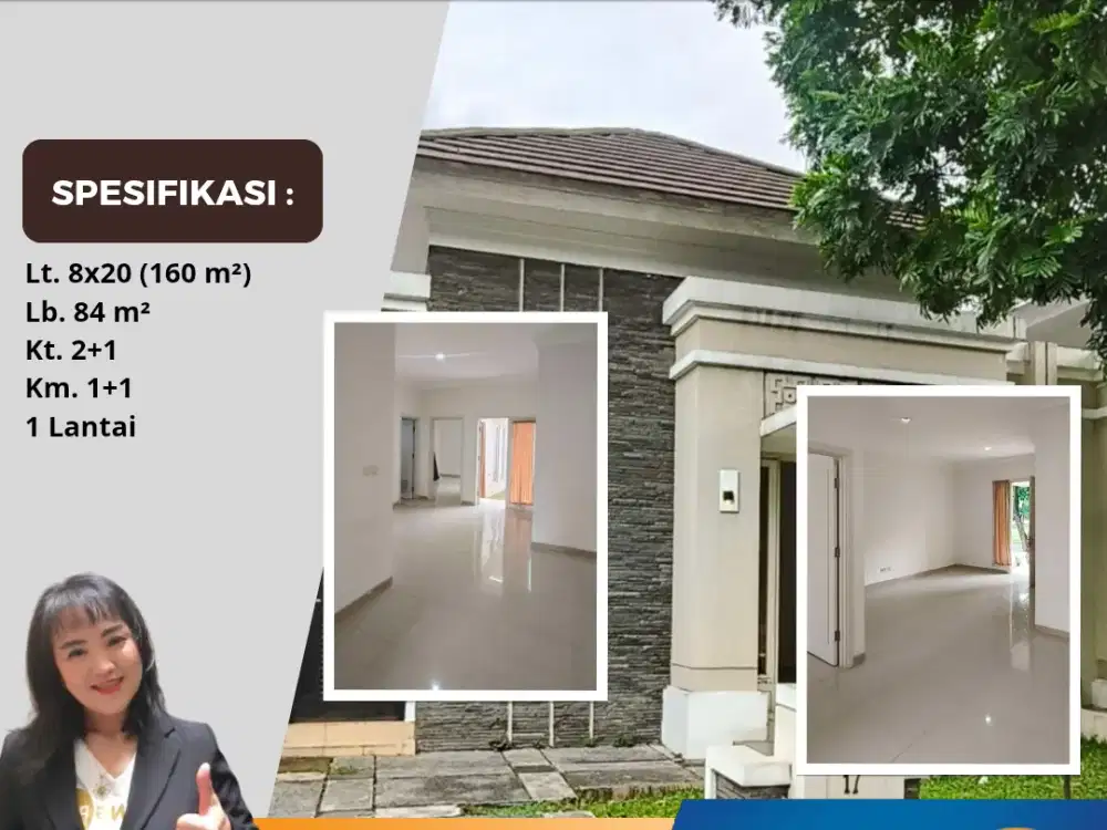 Disewakan Rumah 1 Lantai Lt. 160 Suvarna Sutera Cikupa Tangerang