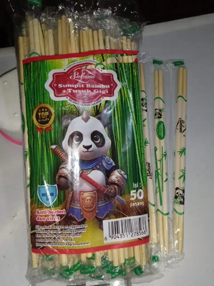 Sumpit Bambu dan Tusuk Gigi Sukawa