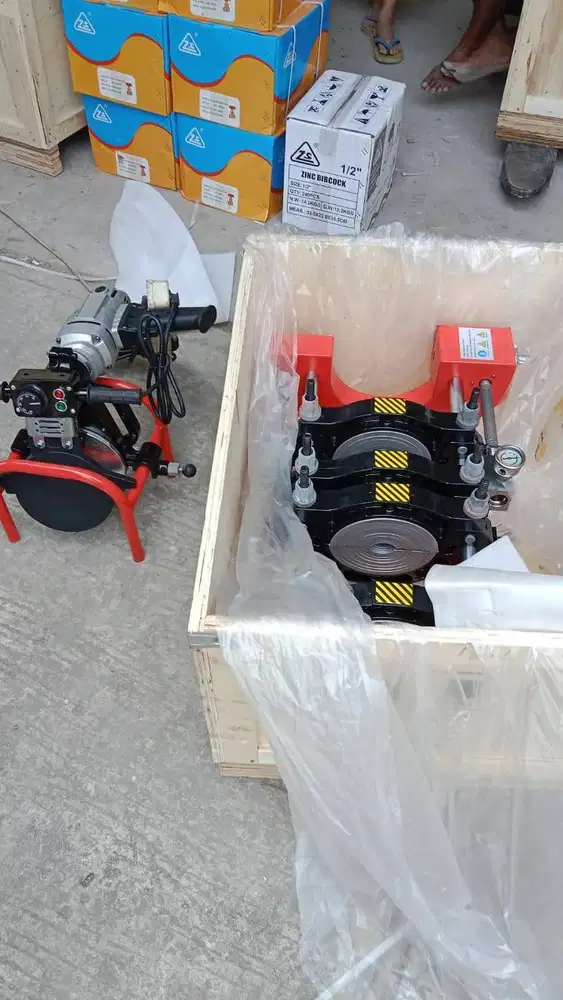Distributor Mesin Las Butt Fusion 250mm Manual 4 Clamp