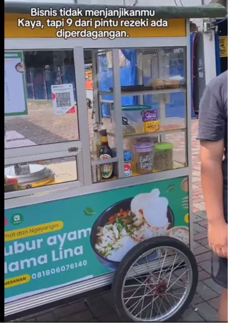 jual gerobak bakso atau bubur