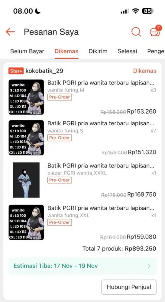 BAJU PGRI BARU BLAZER