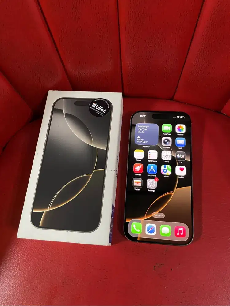 iPhone 16 Pro 128gb Garansi iBox GDN Aktif Natural Titanium Full ORI