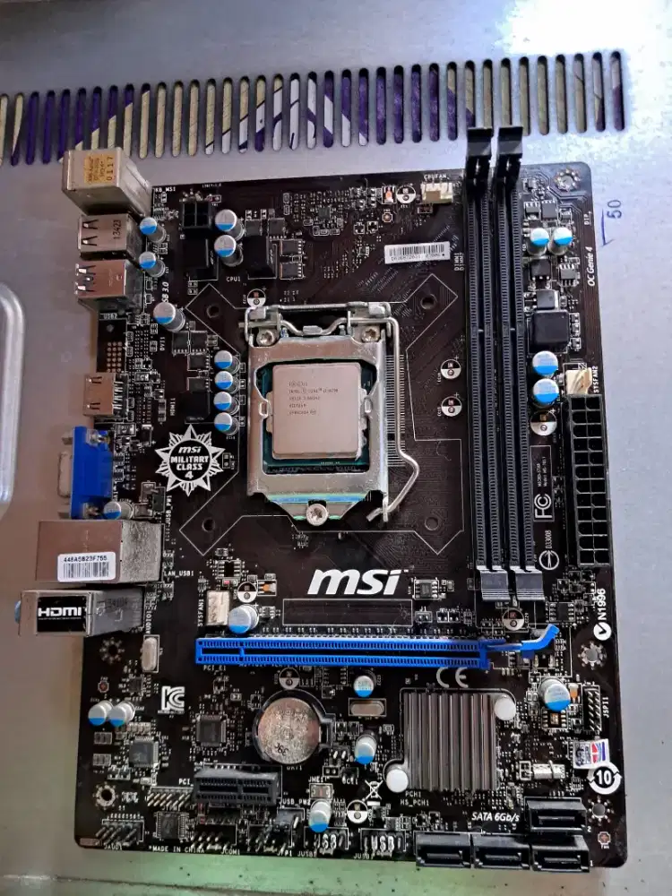 Paket Motherboard MSI Processor Core i7 4790 DDR3 Office Gaming